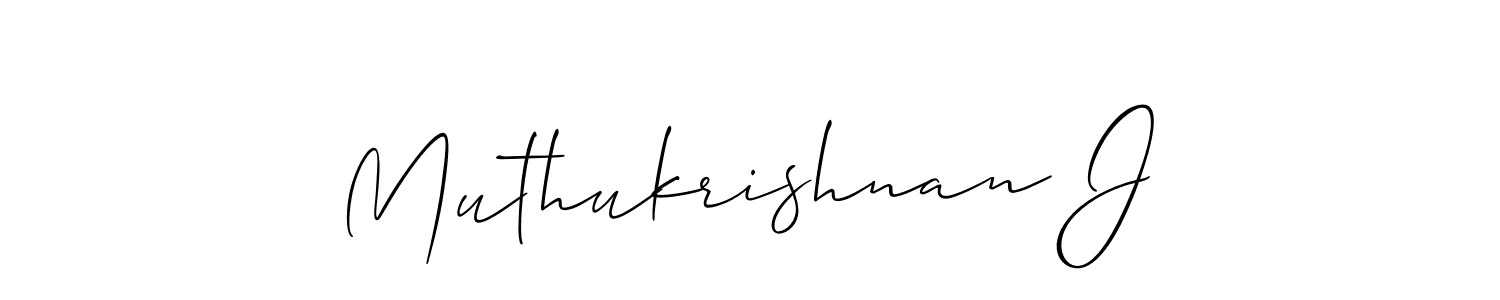 Make a beautiful signature design for name Muthukrishnan J. Use this online signature maker to create a handwritten signature for free. Muthukrishnan J signature style 2 images and pictures png
