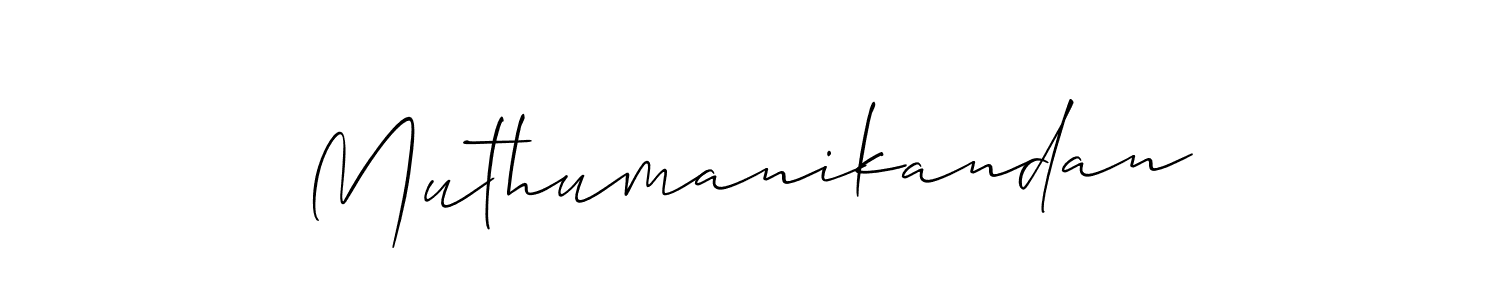 Design your own signature with our free online signature maker. With this signature software, you can create a handwritten (Allison_Script) signature for name Muthumanikandan. Muthumanikandan signature style 2 images and pictures png