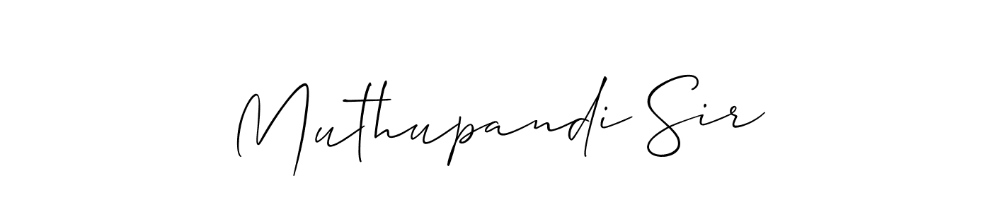 Make a beautiful signature design for name Muthupandi Sir. Use this online signature maker to create a handwritten signature for free. Muthupandi Sir signature style 2 images and pictures png