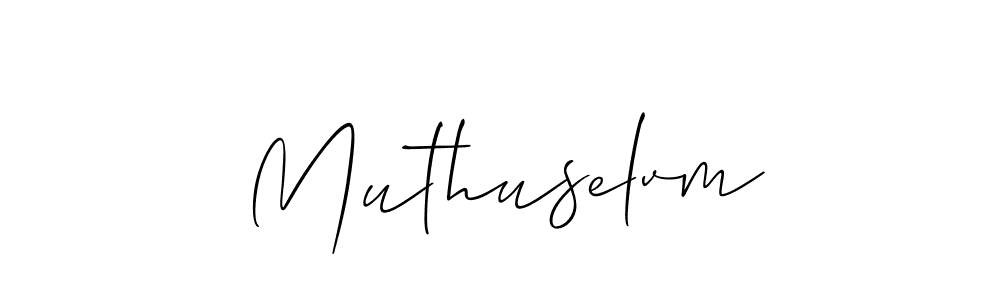 Muthuselvm stylish signature style. Best Handwritten Sign (Allison_Script) for my name. Handwritten Signature Collection Ideas for my name Muthuselvm. Muthuselvm signature style 2 images and pictures png