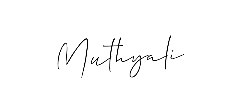 Make a beautiful signature design for name Muthyali. With this signature (Allison_Script) style, you can create a handwritten signature for free. Muthyali signature style 2 images and pictures png