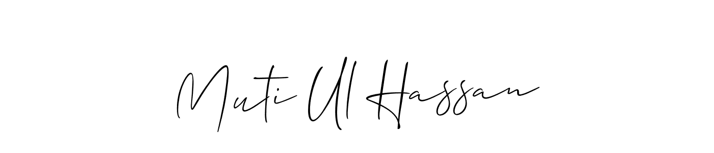 How to Draw Muti Ul Hassan signature style? Allison_Script is a latest design signature styles for name Muti Ul Hassan. Muti Ul Hassan signature style 2 images and pictures png