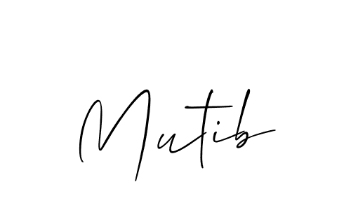 Best and Professional Signature Style for Mutib. Allison_Script Best Signature Style Collection. Mutib signature style 2 images and pictures png