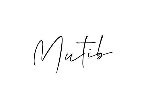 Best and Professional Signature Style for Mutib. Allison_Script Best Signature Style Collection. Mutib signature style 2 images and pictures png