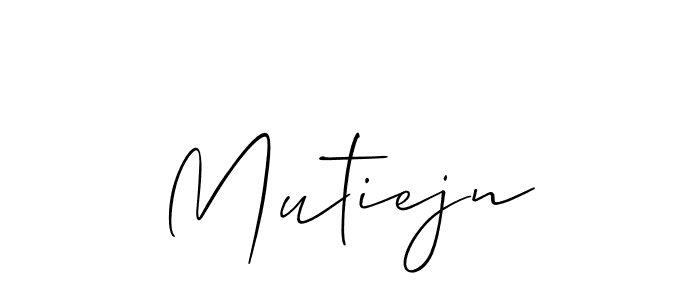 How to make Mutiejn name signature. Use Allison_Script style for creating short signs online. This is the latest handwritten sign. Mutiejn signature style 2 images and pictures png