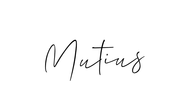 How to Draw Mutius signature style? Allison_Script is a latest design signature styles for name Mutius. Mutius signature style 2 images and pictures png