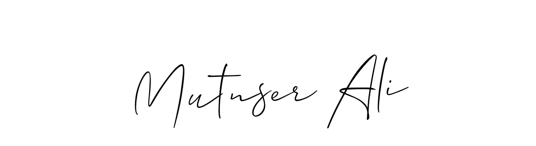 if you are searching for the best signature style for your name Mutnser Ali. so please give up your signature search. here we have designed multiple signature styles  using Allison_Script. Mutnser Ali signature style 2 images and pictures png