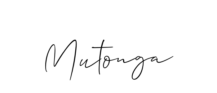 Make a beautiful signature design for name Mutonga. With this signature (Allison_Script) style, you can create a handwritten signature for free. Mutonga signature style 2 images and pictures png