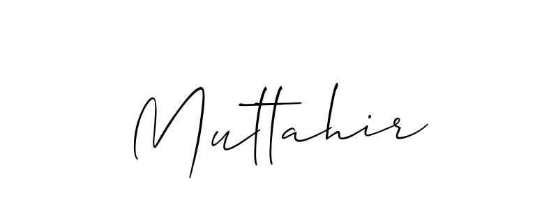 How to Draw Muttahir signature style? Allison_Script is a latest design signature styles for name Muttahir. Muttahir signature style 2 images and pictures png