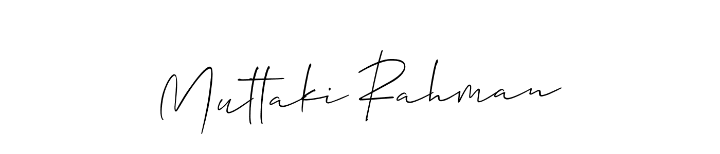 Similarly Allison_Script is the best handwritten signature design. Signature creator online .You can use it as an online autograph creator for name Muttaki Rahman. Muttaki Rahman signature style 2 images and pictures png