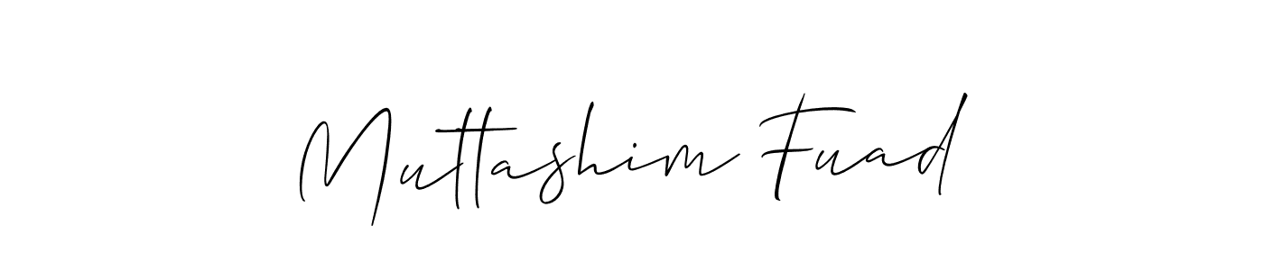 if you are searching for the best signature style for your name Muttashim Fuad. so please give up your signature search. here we have designed multiple signature styles  using Allison_Script. Muttashim Fuad signature style 2 images and pictures png