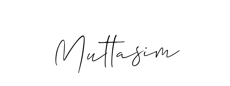 Use a signature maker to create a handwritten signature online. With this signature software, you can design (Allison_Script) your own signature for name Muttasim. Muttasim signature style 2 images and pictures png
