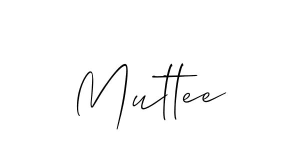 Make a beautiful signature design for name Muttee. With this signature (Allison_Script) style, you can create a handwritten signature for free. Muttee signature style 2 images and pictures png
