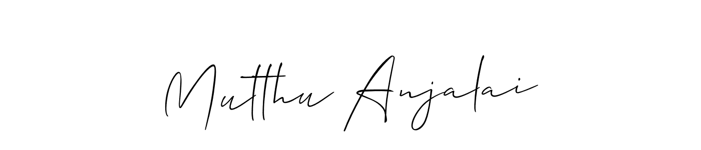 This is the best signature style for the Mutthu Anjalai name. Also you like these signature font (Allison_Script). Mix name signature. Mutthu Anjalai signature style 2 images and pictures png