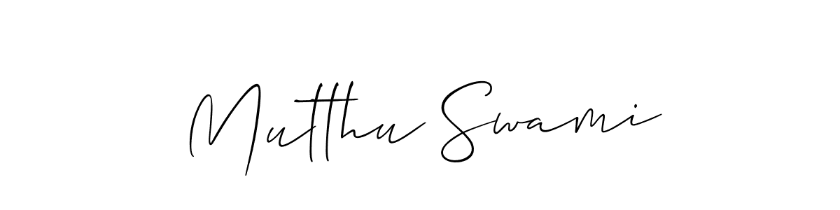 Create a beautiful signature design for name Mutthu Swami. With this signature (Allison_Script) fonts, you can make a handwritten signature for free. Mutthu Swami signature style 2 images and pictures png