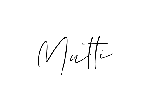 Design your own signature with our free online signature maker. With this signature software, you can create a handwritten (Allison_Script) signature for name Mutti. Mutti signature style 2 images and pictures png