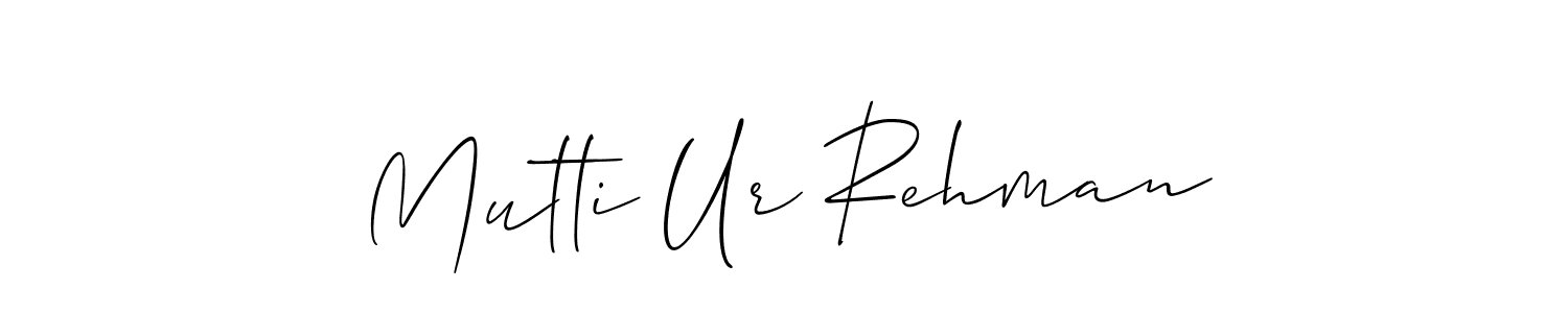 Mutti Ur Rehman stylish signature style. Best Handwritten Sign (Allison_Script) for my name. Handwritten Signature Collection Ideas for my name Mutti Ur Rehman. Mutti Ur Rehman signature style 2 images and pictures png