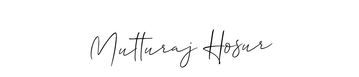 This is the best signature style for the Mutturaj Hosur name. Also you like these signature font (Allison_Script). Mix name signature. Mutturaj Hosur signature style 2 images and pictures png