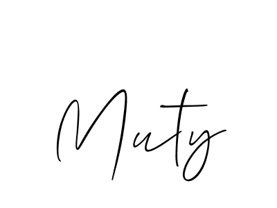 Make a beautiful signature design for name Muty. Use this online signature maker to create a handwritten signature for free. Muty signature style 2 images and pictures png