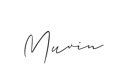 Make a beautiful signature design for name Muvin. With this signature (Allison_Script) style, you can create a handwritten signature for free. Muvin signature style 2 images and pictures png