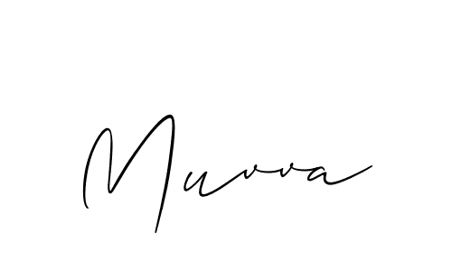 Make a beautiful signature design for name Muvva. With this signature (Allison_Script) style, you can create a handwritten signature for free. Muvva signature style 2 images and pictures png