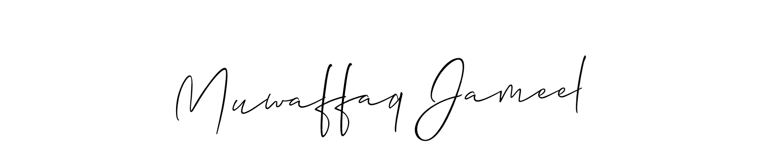 Best and Professional Signature Style for Muwaffaq Jameel. Allison_Script Best Signature Style Collection. Muwaffaq Jameel signature style 2 images and pictures png