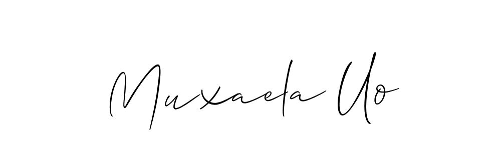 How to make Muxaela Uo signature? Allison_Script is a professional autograph style. Create handwritten signature for Muxaela Uo name. Muxaela Uo signature style 2 images and pictures png