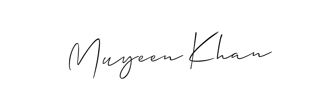 It looks lik you need a new signature style for name Muyeen Khan. Design unique handwritten (Allison_Script) signature with our free signature maker in just a few clicks. Muyeen Khan signature style 2 images and pictures png