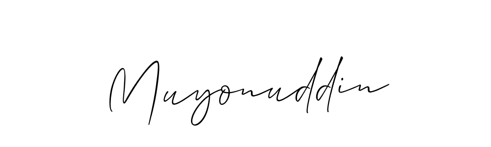 Similarly Allison_Script is the best handwritten signature design. Signature creator online .You can use it as an online autograph creator for name Muyonuddin. Muyonuddin signature style 2 images and pictures png
