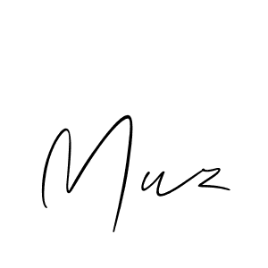 Also we have Muz name is the best signature style. Create professional handwritten signature collection using Allison_Script autograph style. Muz signature style 2 images and pictures png