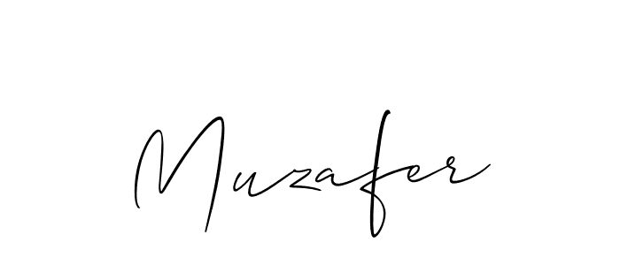 Also You can easily find your signature by using the search form. We will create Muzafer name handwritten signature images for you free of cost using Allison_Script sign style. Muzafer signature style 2 images and pictures png