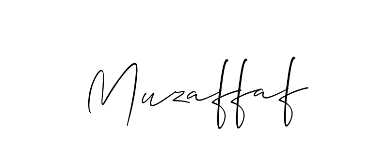 It looks lik you need a new signature style for name Muzaffaf. Design unique handwritten (Allison_Script) signature with our free signature maker in just a few clicks. Muzaffaf signature style 2 images and pictures png