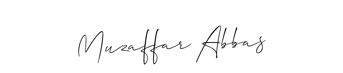 It looks lik you need a new signature style for name Muzaffar Abbas. Design unique handwritten (Allison_Script) signature with our free signature maker in just a few clicks. Muzaffar Abbas signature style 2 images and pictures png