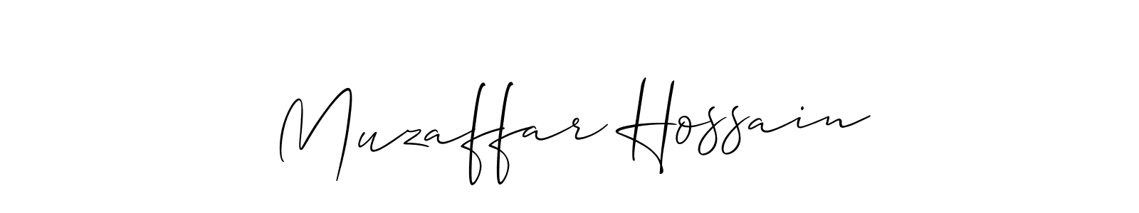 Muzaffar Hossain stylish signature style. Best Handwritten Sign (Allison_Script) for my name. Handwritten Signature Collection Ideas for my name Muzaffar Hossain. Muzaffar Hossain signature style 2 images and pictures png
