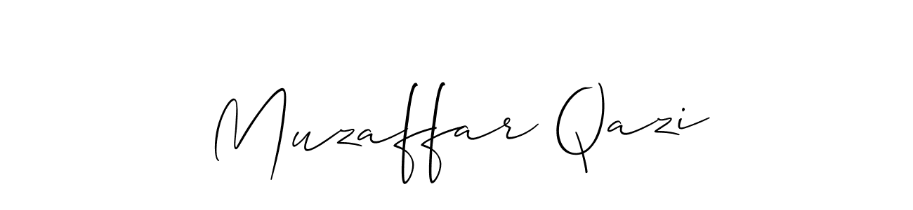 Muzaffar Qazi stylish signature style. Best Handwritten Sign (Allison_Script) for my name. Handwritten Signature Collection Ideas for my name Muzaffar Qazi. Muzaffar Qazi signature style 2 images and pictures png