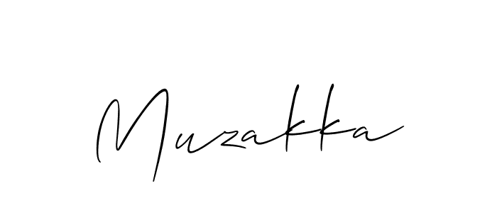 You should practise on your own different ways (Allison_Script) to write your name (Muzakka) in signature. don't let someone else do it for you. Muzakka signature style 2 images and pictures png