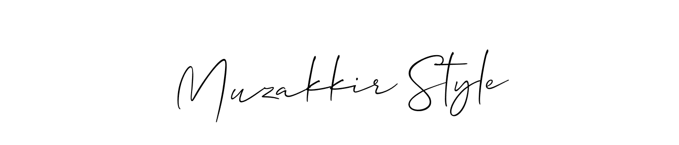 Allison_Script is a professional signature style that is perfect for those who want to add a touch of class to their signature. It is also a great choice for those who want to make their signature more unique. Get Muzakkir Style name to fancy signature for free. Muzakkir Style signature style 2 images and pictures png