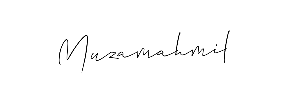 Use a signature maker to create a handwritten signature online. With this signature software, you can design (Allison_Script) your own signature for name Muzamahmil. Muzamahmil signature style 2 images and pictures png