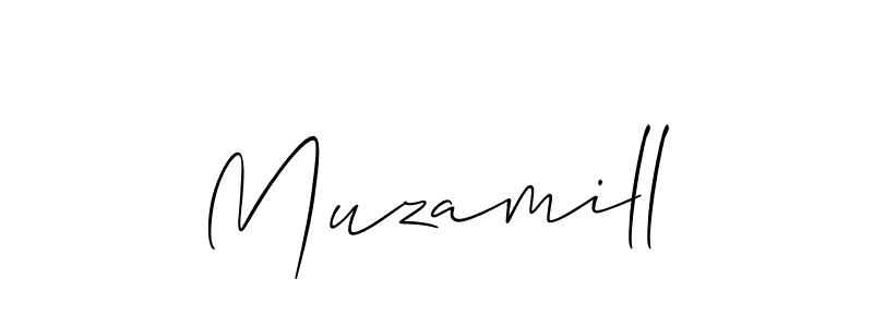 Allison_Script is a professional signature style that is perfect for those who want to add a touch of class to their signature. It is also a great choice for those who want to make their signature more unique. Get Muzamill name to fancy signature for free. Muzamill signature style 2 images and pictures png