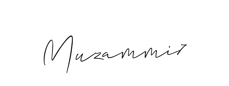 How to make Muzammi7 signature? Allison_Script is a professional autograph style. Create handwritten signature for Muzammi7 name. Muzammi7 signature style 2 images and pictures png