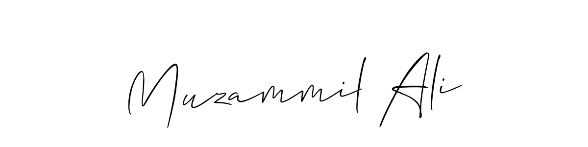 How to make Muzammil Ali signature? Allison_Script is a professional autograph style. Create handwritten signature for Muzammil Ali name. Muzammil Ali signature style 2 images and pictures png