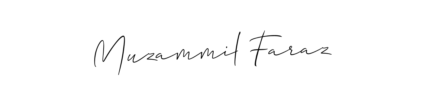 How to Draw Muzammil Faraz signature style? Allison_Script is a latest design signature styles for name Muzammil Faraz. Muzammil Faraz signature style 2 images and pictures png
