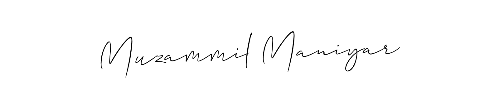 How to Draw Muzammil Maniyar signature style? Allison_Script is a latest design signature styles for name Muzammil Maniyar. Muzammil Maniyar signature style 2 images and pictures png