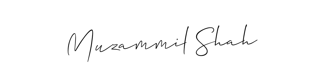 How to make Muzammil Shah signature? Allison_Script is a professional autograph style. Create handwritten signature for Muzammil Shah name. Muzammil Shah signature style 2 images and pictures png