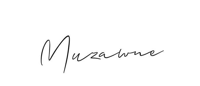 Muzawne stylish signature style. Best Handwritten Sign (Allison_Script) for my name. Handwritten Signature Collection Ideas for my name Muzawne. Muzawne signature style 2 images and pictures png