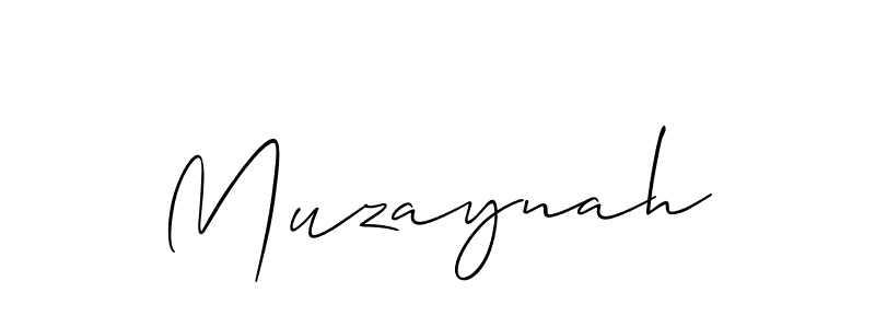 Make a beautiful signature design for name Muzaynah. Use this online signature maker to create a handwritten signature for free. Muzaynah signature style 2 images and pictures png