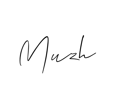 Best and Professional Signature Style for Muzh. Allison_Script Best Signature Style Collection. Muzh signature style 2 images and pictures png