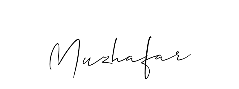 It looks lik you need a new signature style for name Muzhafar. Design unique handwritten (Allison_Script) signature with our free signature maker in just a few clicks. Muzhafar signature style 2 images and pictures png