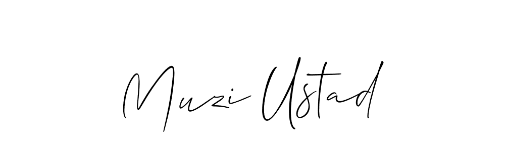 Best and Professional Signature Style for Muzi Ustad. Allison_Script Best Signature Style Collection. Muzi Ustad signature style 2 images and pictures png