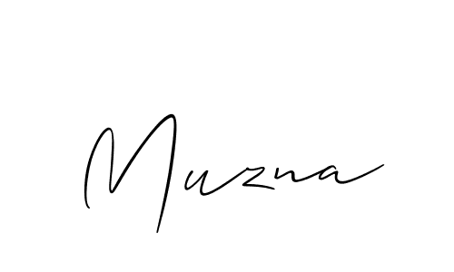 Best and Professional Signature Style for Muzna. Allison_Script Best Signature Style Collection. Muzna signature style 2 images and pictures png